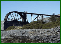 Olwyn ddwr ganolog fawr y ffowndri